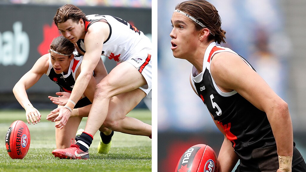 FlynnPerezOctober2.jpg Flynn Perez in action during last year's NAB Under-17 All Stars match - AFL,Draft,Tag-Draft,Draft Combine